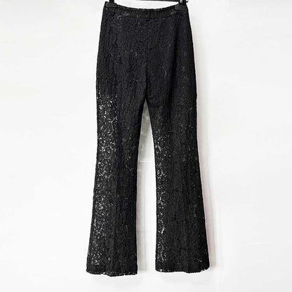 Black Lace Blazer Pant Suit Women | Double Breasted Tuxedo Suit Set
