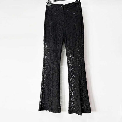 Black Lace Blazer Pant Suit Women | Double Breasted Tuxedo Suit Set