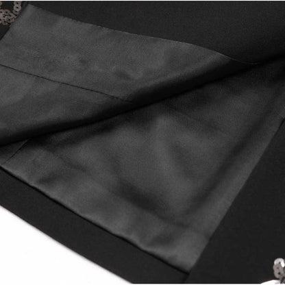 Women's Evening Blazer | Black Sequin Coat for Parties & Events