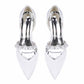 Block Bridal Heels Cross Pearl Strap Pumps Wedding Dress Shoes