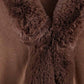 Bridal Faux Fur Shawl Ombre Fur Prom Coat Faux Fur Wrap for Evening Dresses