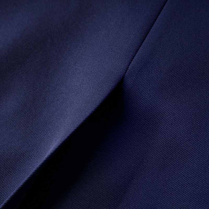 Buttoned Navy Blue Blazer Double Breasted Jacket Elegant Style Coat