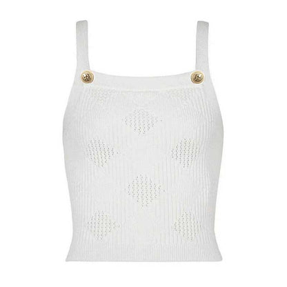 Chic Knit Vest Skirt Suit With Cardigan 3 Pieces Set