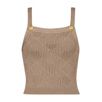 Chic Knit Vest Skirt Suit With Cardigan 3 Pieces Set