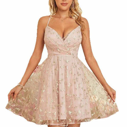 Spaghetti Strap Short Homecoming Dress – Trendy Homecoming Outfit for Teen & College