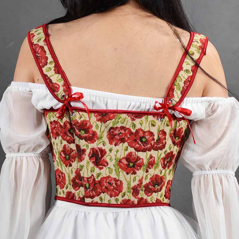 Cinched- the Folkloric Medieval Inspired Lace Front Corset Top