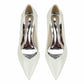 Close Toe Pumps Stiletto Heel Patent Leather Wedding Shoes