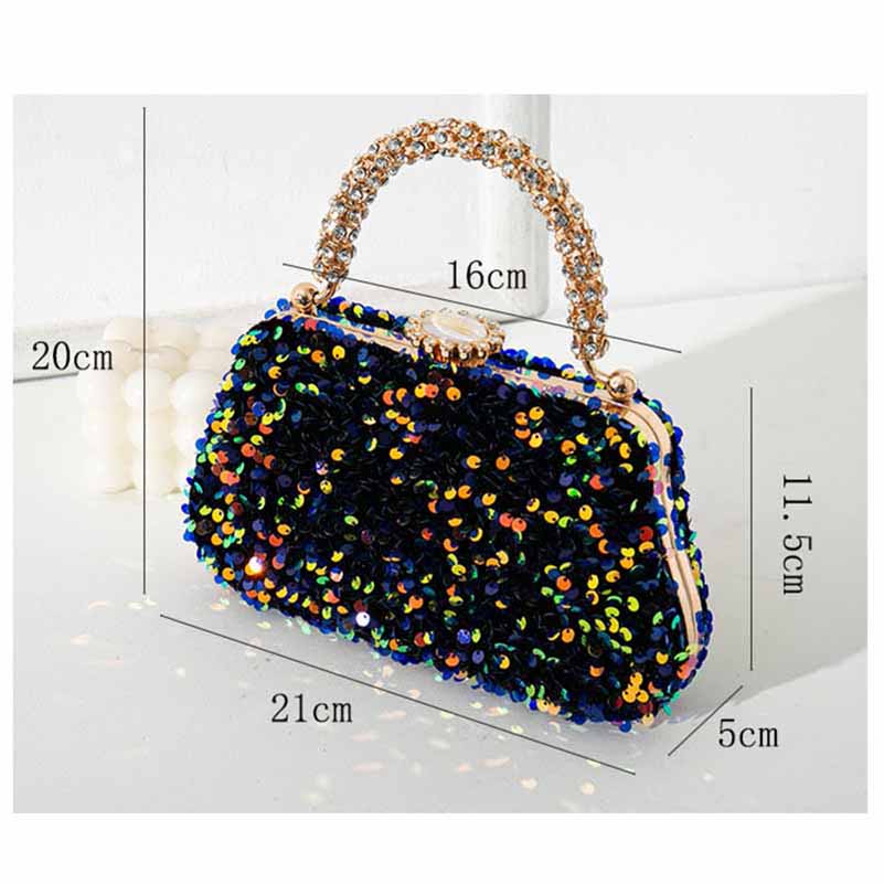 Evening Bag Sequin Purses Party Clutch Handbag