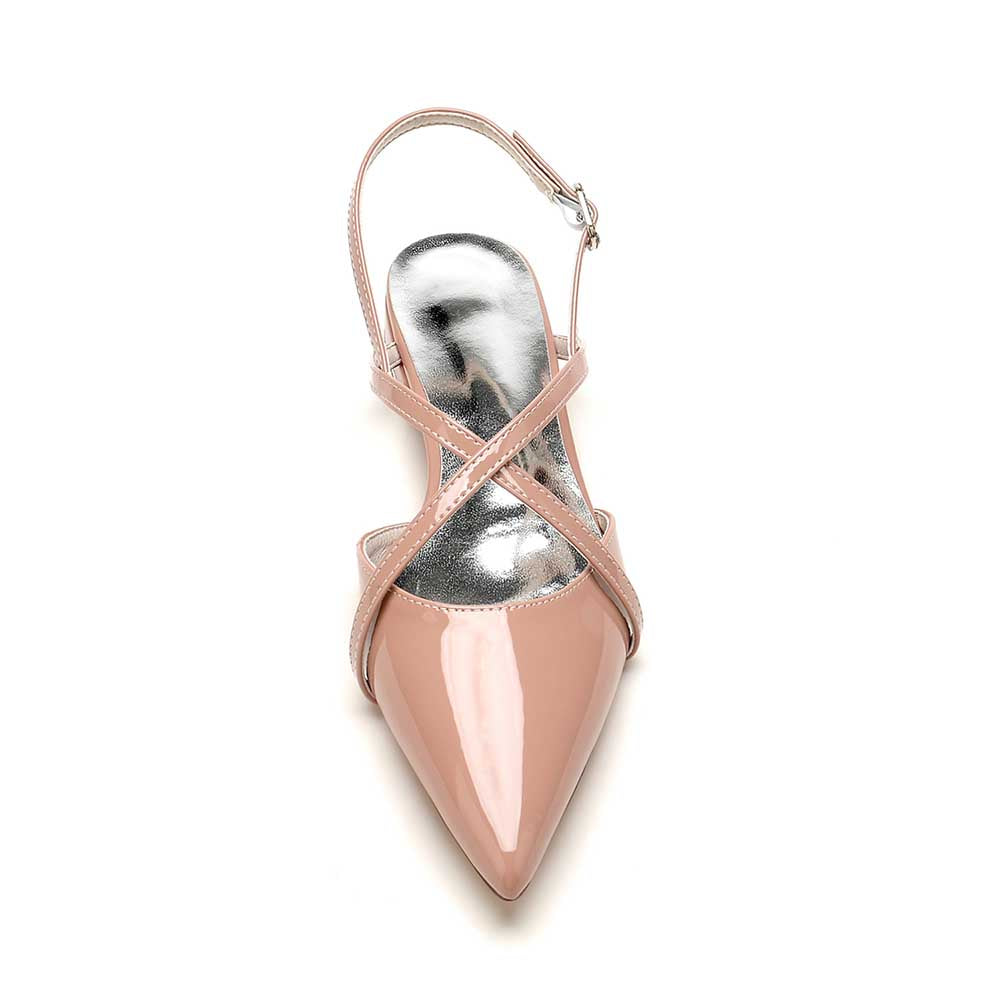 Cross Strap Slip On Flats Dresses Shoes For Women