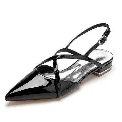 Cross Strap Slip On Flats Dresses Shoes For Women