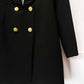 Crystal Embellished Jacket Tunic Spliced Button Diamond Blazer