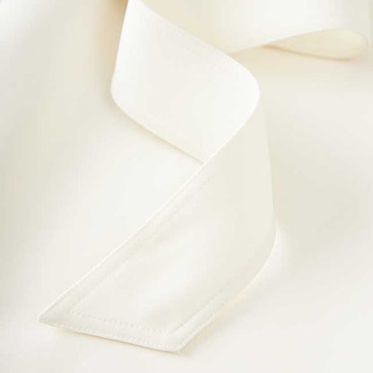 Women's Belted Blazer Coat | Collarless V-Neck Mid-Length Style