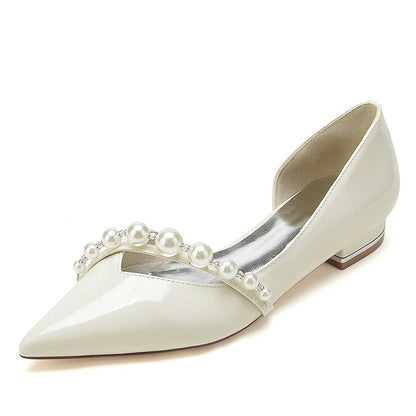 Dressy Slip-On Flats for Women with Pearls – Chic Flat Shoes for Any Occasion