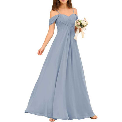 Custom-Made Chiffon Bridesmaid Gowns – Long, Flowy & Perfect for Any Wedding Theme