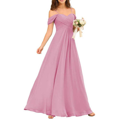 Custom-Made Chiffon Bridesmaid Gowns – Long, Flowy & Perfect for Any Wedding Theme
