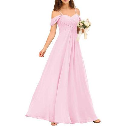 Custom-Made Chiffon Bridesmaid Gowns – Long, Flowy & Perfect for Any Wedding Theme
