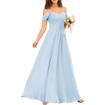 Custom-Made Chiffon Bridesmaid Gowns – Long, Flowy & Perfect for Any Wedding Theme