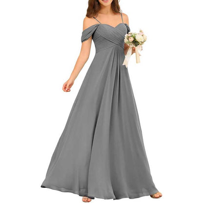 Custom-Made Chiffon Bridesmaid Gowns – Long, Flowy & Perfect for Any Wedding Theme