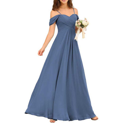 Custom-Made Chiffon Bridesmaid Gowns – Long, Flowy & Perfect for Any Wedding Theme