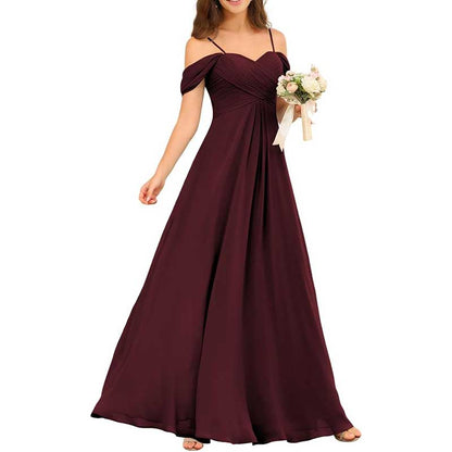 Custom-Made Chiffon Bridesmaid Gowns – Long, Flowy & Perfect for Any Wedding Theme