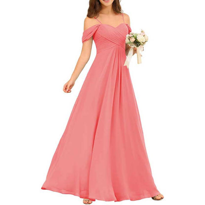 Custom-Made Chiffon Bridesmaid Gowns – Long, Flowy & Perfect for Any Wedding Theme