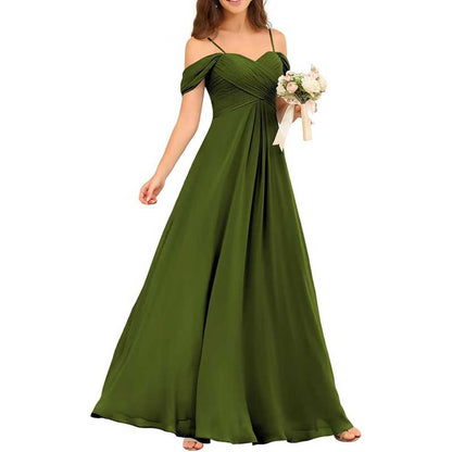 Custom-Made Chiffon Bridesmaid Gowns – Long, Flowy & Perfect for Any Wedding Theme