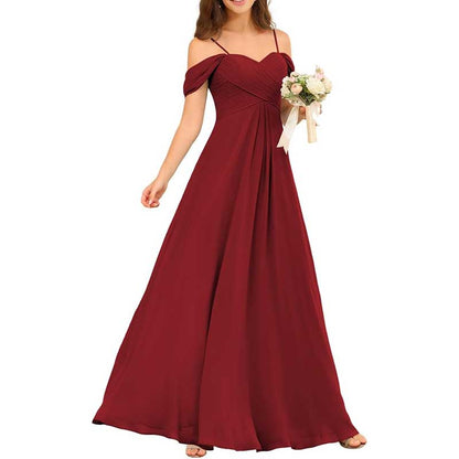 Custom-Made Chiffon Bridesmaid Gowns – Long, Flowy & Perfect for Any Wedding Theme