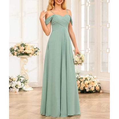 Custom-Made Chiffon Bridesmaid Gowns – Long, Flowy & Perfect for Any Wedding Theme