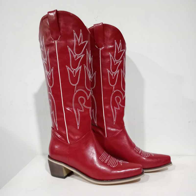 Embroidered Western Cowgirl Boots