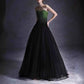 Emerald Green Beading Strapless Ball Gown Tulle Formal Prom Dresses