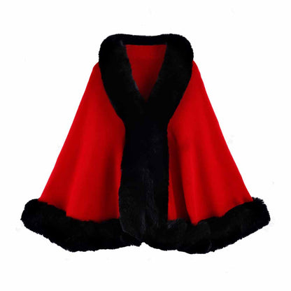 Faux Fur Shawl Wedding Party Shawl Winter Warm Bridal Dress Coat Wrap Cape Shawls