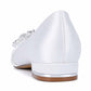 Flat Satin Wedding Shoes For Bridal Closed Toe Dress Shoes