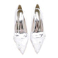 Flat Wedding Shoes Pointed Toe Flower Appliqued Bridal Shoes