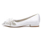 Flat Wedding Shoes Pointed Toe Flower Crystal Appliqued Bridal Shoes