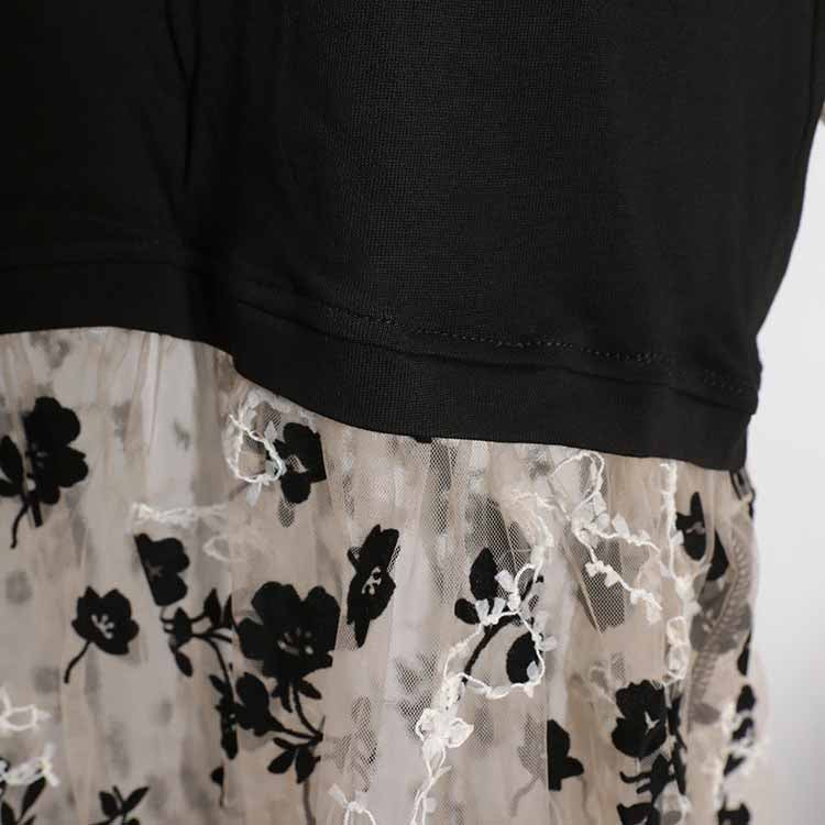 Floral Print V Neck Dress – Flowy Silhouette for Casual or Formal