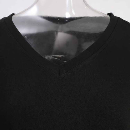 Floral Print V Neck Dress – Flowy Silhouette for Casual or Formal