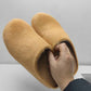  Womens Fussbett Sabot Calfskin Loafers Fur Slippers