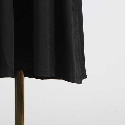 High Neck Floral Midi Dress Short Sleeves