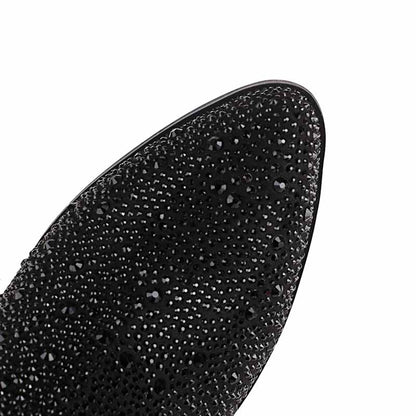 Sparkly Rhinestones Cowboy Cowgirl Style Boots Knee High Boots for Women