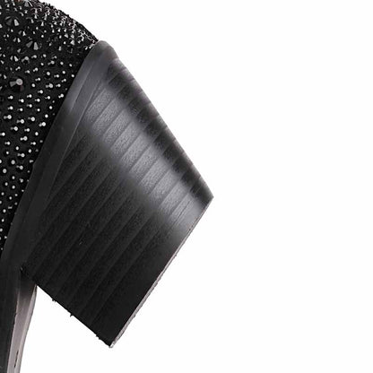 Sparkly Rhinestones Cowboy Cowgirl Style Boots Knee High Boots for Women