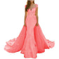 Lace Sweep Train Evening Dress Long Prom Dress Party Gowns