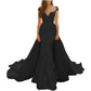 Lace Sweep Train Evening Dress Long Prom Dress Party Gowns