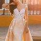 Lace Sweep Train Evening Dress Long Prom Dress Party Gowns