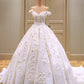 Lace Train Wedding Dress for Bride A Line Bride Dress Tulle Wedding Dress Strapless Bride Wear