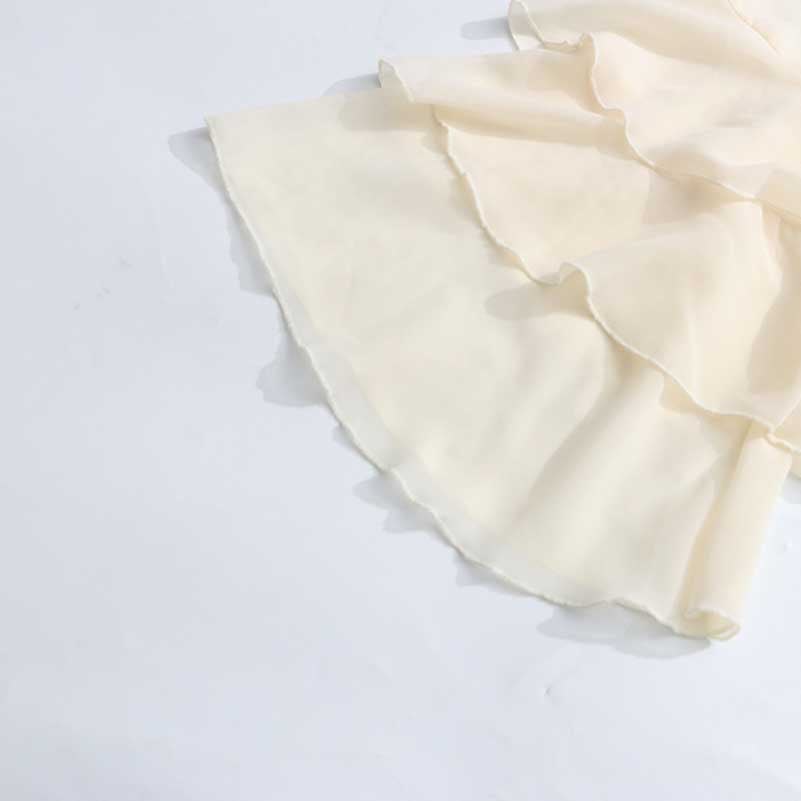 Layered Ruffle Chiffon Blouse –  Women’s Top with Flouncy Details