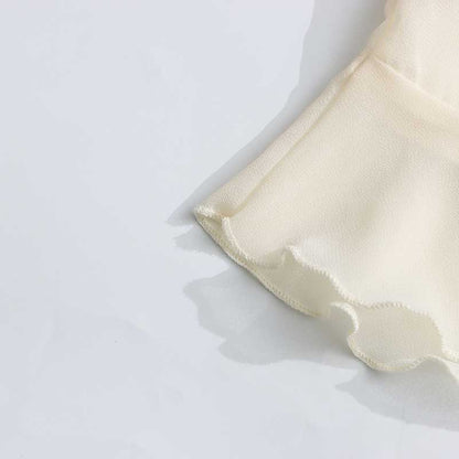 Layered Ruffle Chiffon Blouse –  Women’s Top with Flouncy Details