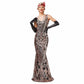 Women’s 1920s Vintage Sequins Fringe Long Gatsby Flapper Dress Evening Maxi Dresses