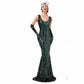 Women’s 1920s Vintage Sequins Fringe Long Gatsby Flapper Dress Evening Maxi Dresses