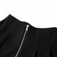 Long Sleeve Black Velvet Top Mini Skirt Suit