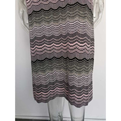 Long Sleeves Multi-Knitted Midi Dress Cut-Out Back Long Dress